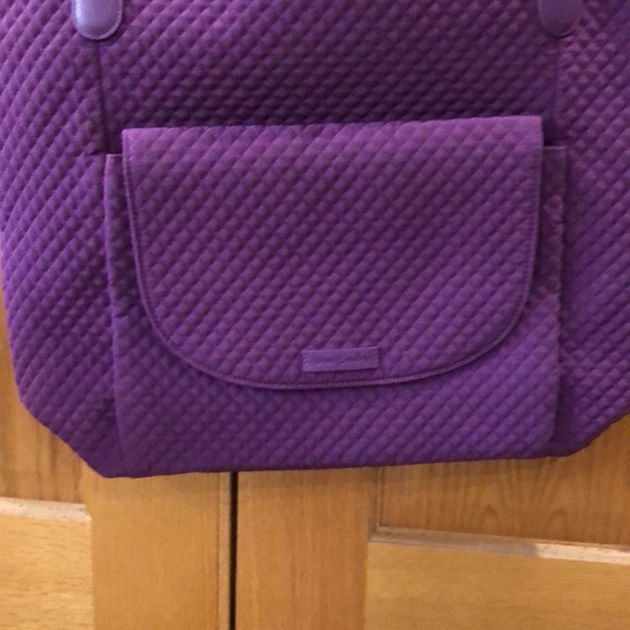 Vera Bradley Carson North South Tote Bag in Gloxinia Purple - Picture 2 of 5